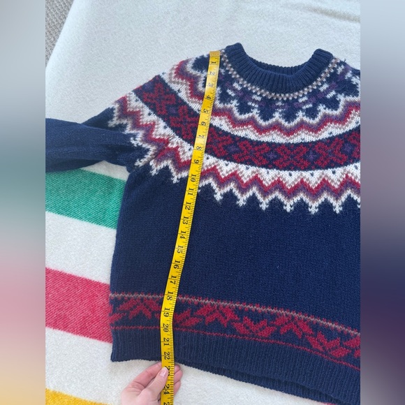 Vintage Wool and Mohair fair isle sweater s-medium fairisle - Picture 13 of 13